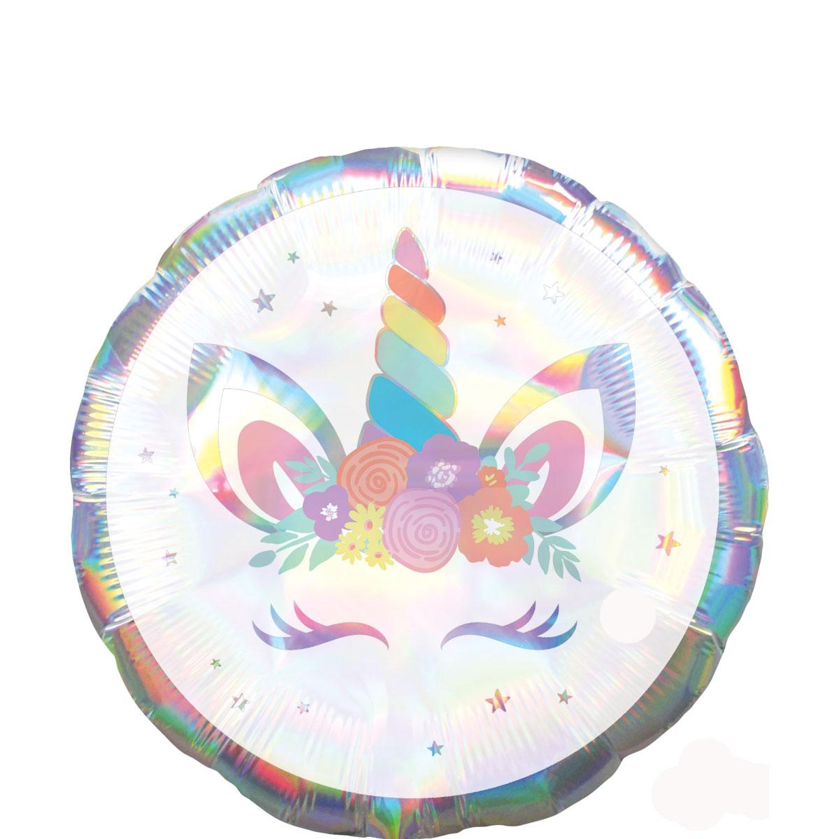 Unicorn Party Iridescent Foil Balloon 45cm Balloons & Streamers - Party Centre - Party Centre