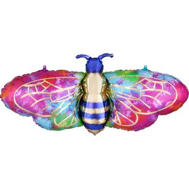 Tie-Dye Bee SuperShape Balloon 99x45cm Balloons & Streamers - Party Centre - Party Centre