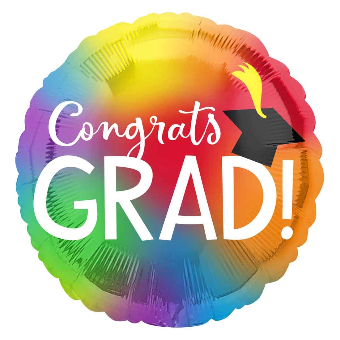 Colorful Graduation Jumbo Foil Balloon 71x71cm Balloons & Streamers - Party Centre - Party Centre