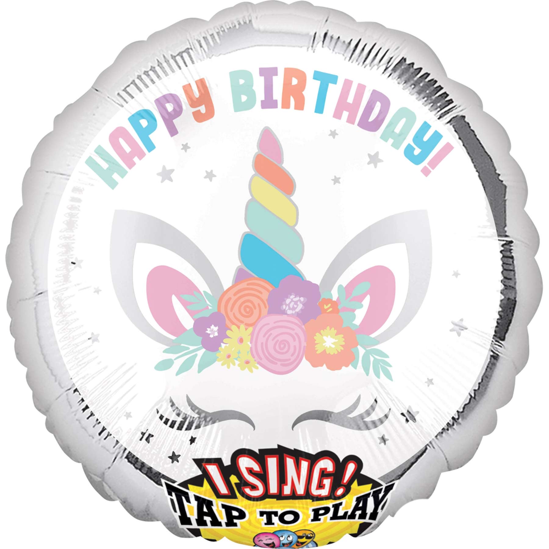 Unicorn Party Sing-A-Tune Jumbo Balloon 71cm Balloons & Streamers - Party Centre - Party Centre