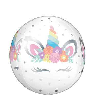 Unicorn Party Orbz Balloon 38x40cm Balloons & Streamers - Party Centre - Party Centre