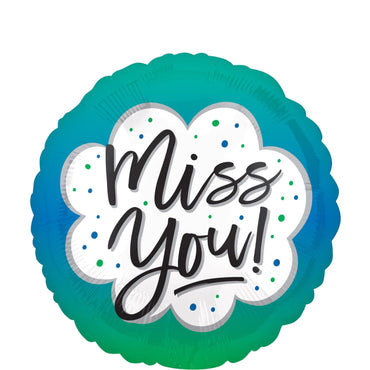 Miss You Ombre Foil Balloon 43x43cm - Party Centre