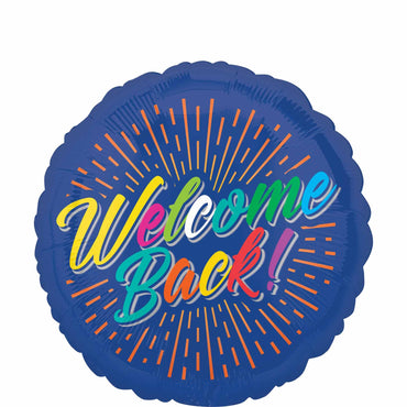 Welcome Back Burst Foil Balloon 43cm Balloons & Streamers - Party Centre - Party Centre
