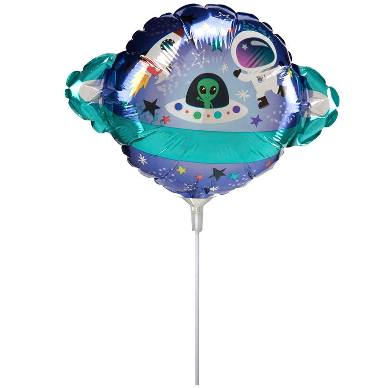 Spaced Out Planet Mini Shape 27x20cm Balloons & Streamers - Party Centre