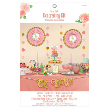 Floral Baby Deluxe Buffet Decorating Kit Decorations - Party Centre - Party Centre