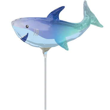 Shark Mini Shape Balloon 38x20cm Balloons & Streamers - Party Centre - Party Centre