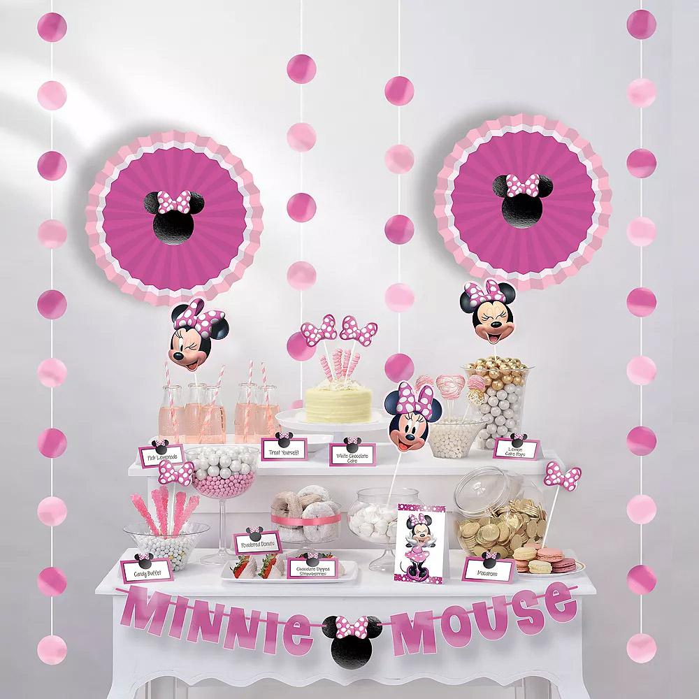 Disney Minnie Mouse Forever Buffet Table Decorating Kit Printed Tableware - Party Centre - Party Centre