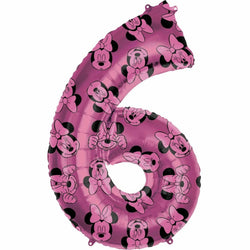 Minnie Mouse Number Pink SuperShape Balloons