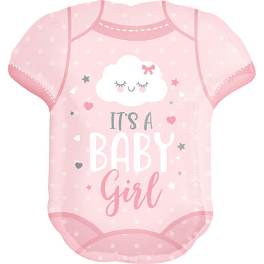 Baby Girl Onesie SuperShape Balloon 55x60cm Balloons & Streamers - Party Centre - Party Centre