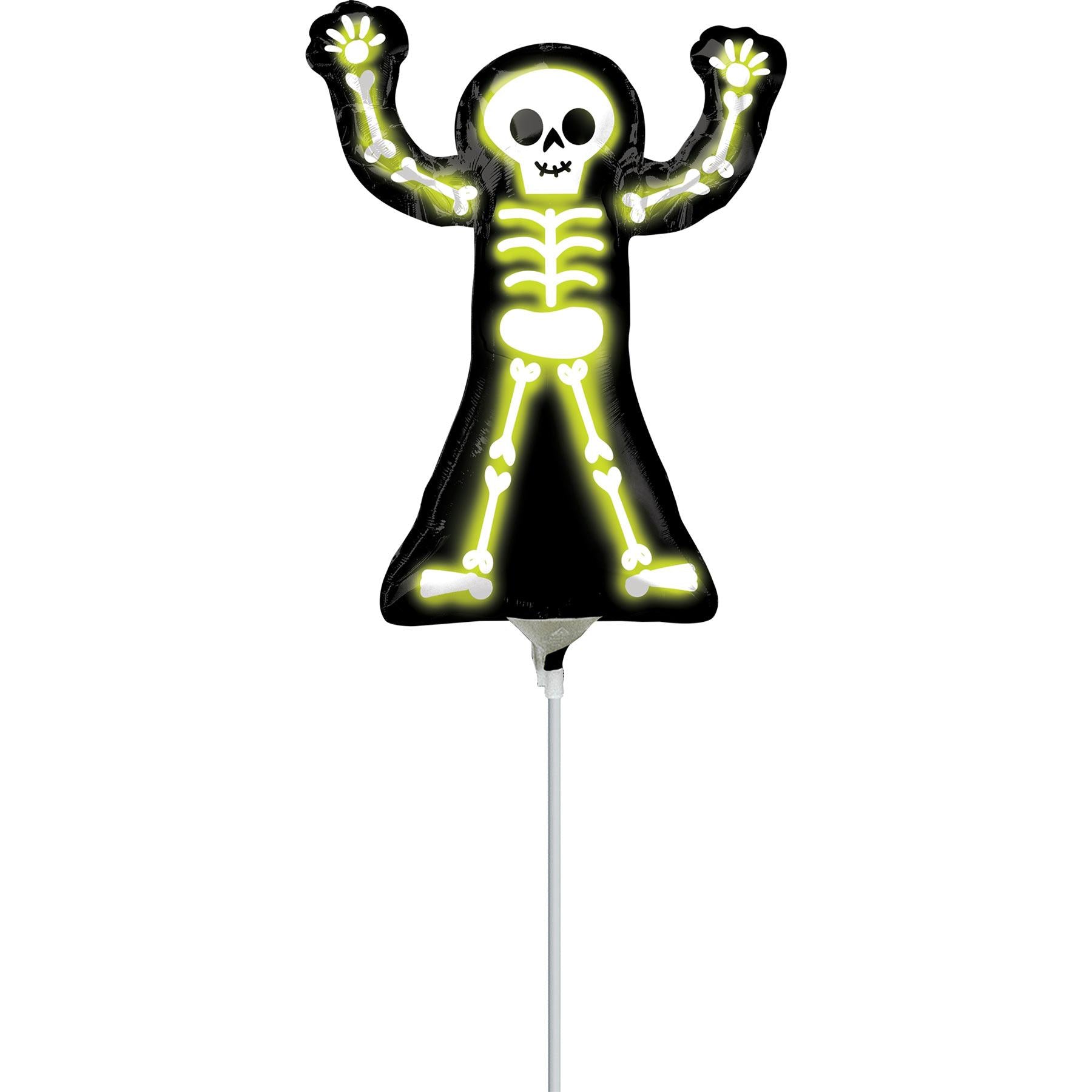 Neon Skelly Mini Shape Balloon 22x25cm Balloons & Streamers - Party Centre - Party Centre