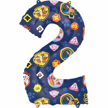 Paw Patrol Number SuperShape Balloons - Party Centre