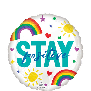 Stay Positive We Got This Foil Balloon 45cm Balloons & Streamers - Party Centre - Party Centre