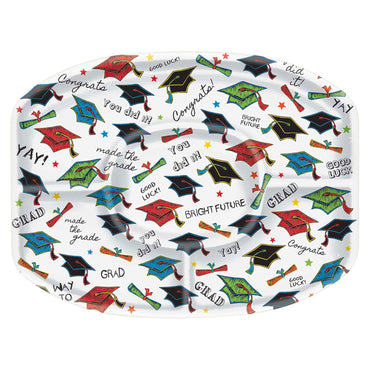 Plastic Grad Sectional Platter Solid Tableware - Party Centre - Party Centre