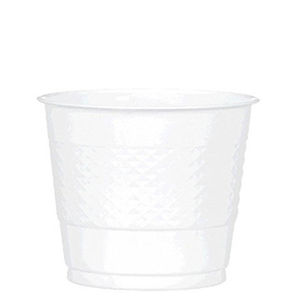 White Plastic Cups 9oz, 20pcs Solid Tableware - Party Centre - Party Centre