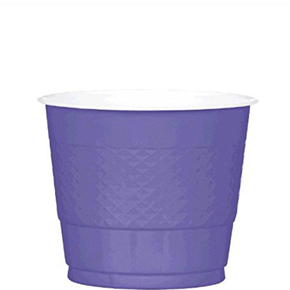 New Purple Plastic Cups 9oz, 20pcs Solid Tableware - Party Centre - Party Centre