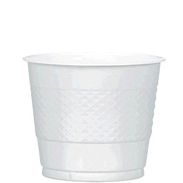 Silver Sparkle Plastic Cups 9oz, 20pcs Solid Tableware - Party Centre - Party Centre