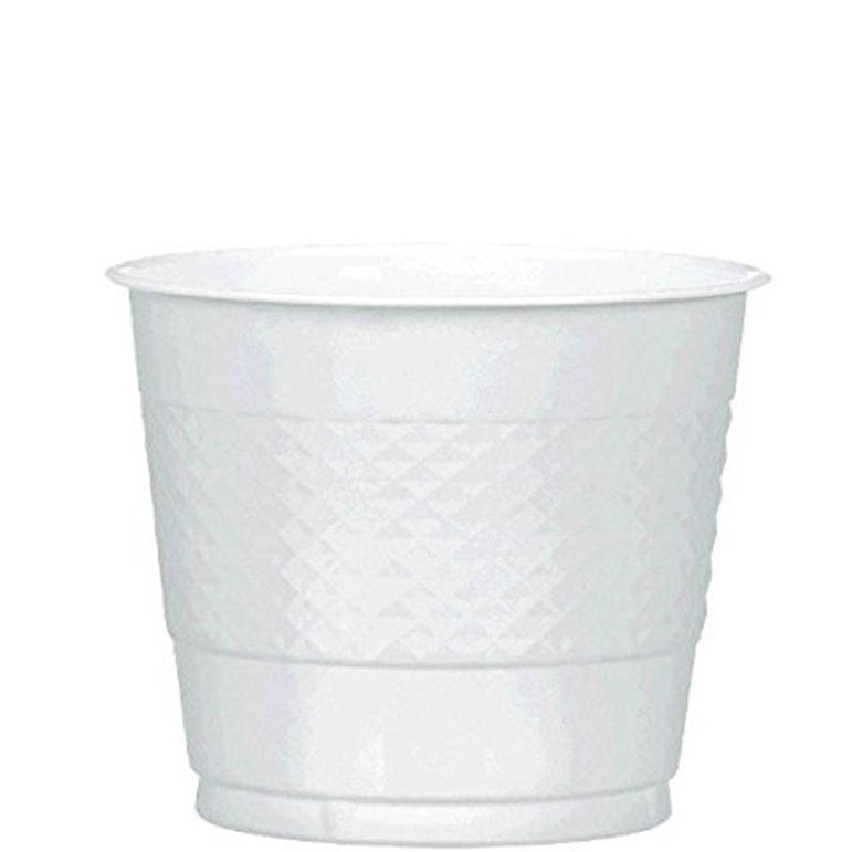 Silver Sparkle Plastic Cups 9oz, 20pcs Solid Tableware - Party Centre