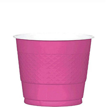 Magenta Plastic Cups 9oz, 20pcs Solid Tableware - Party Centre - Party Centre