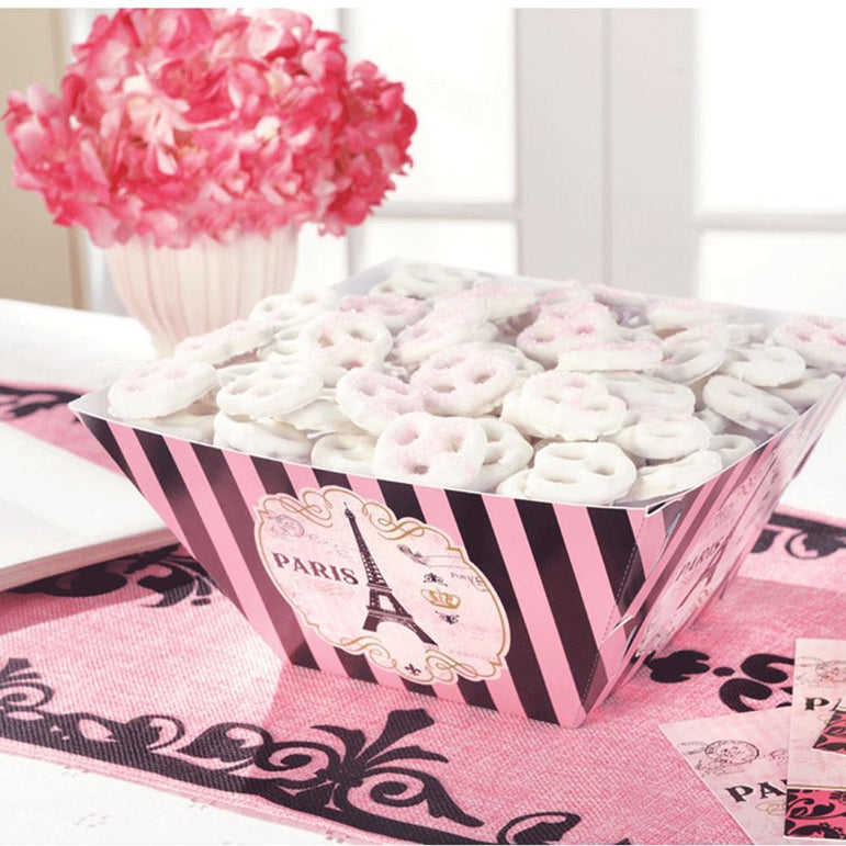 A Day In Paris Large Paper Bowls 3pcs Candy Buffet - Party Centre