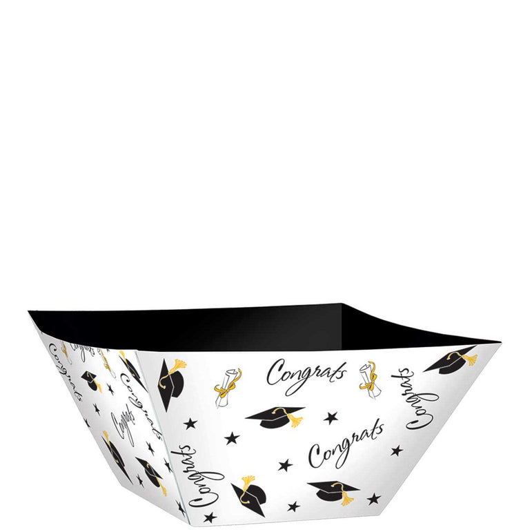 Grad Square Large Paper Bowls 3pcs Solid Tableware - Party Centre