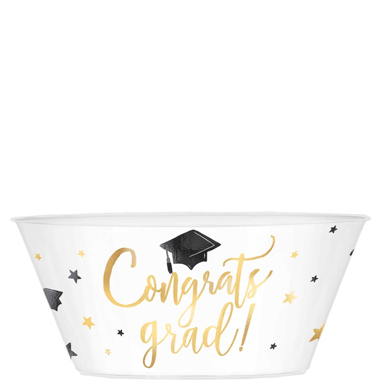 Grad Hot Stamped Plastic Bowl 120oz Solid Tableware - Party Centre - Party Centre