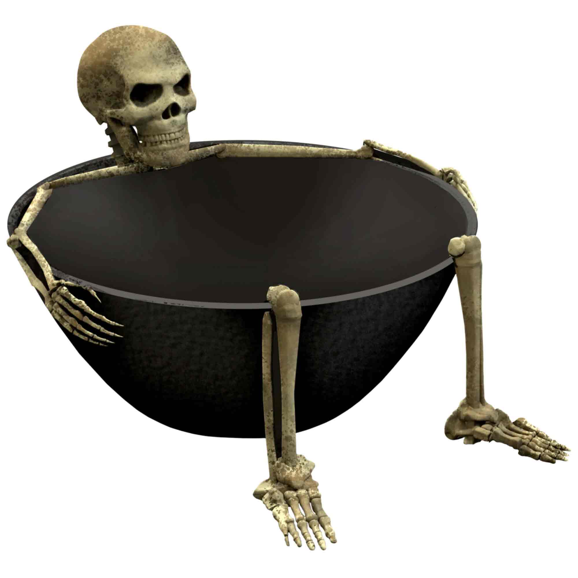 Boneyard Skeleton Bowl Plastic - Party Centre