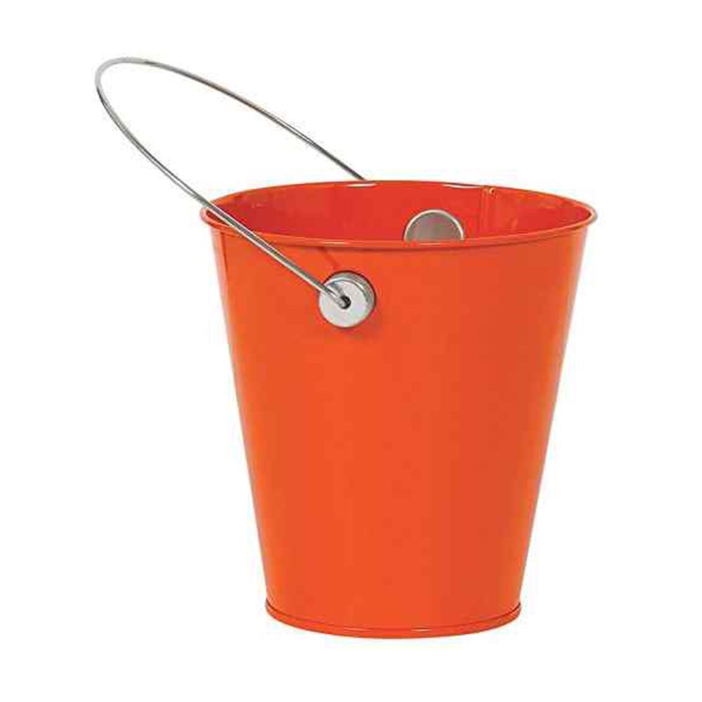 Orange Peel Metal Bucket With Handle Favours - Party Centre - Party Centre