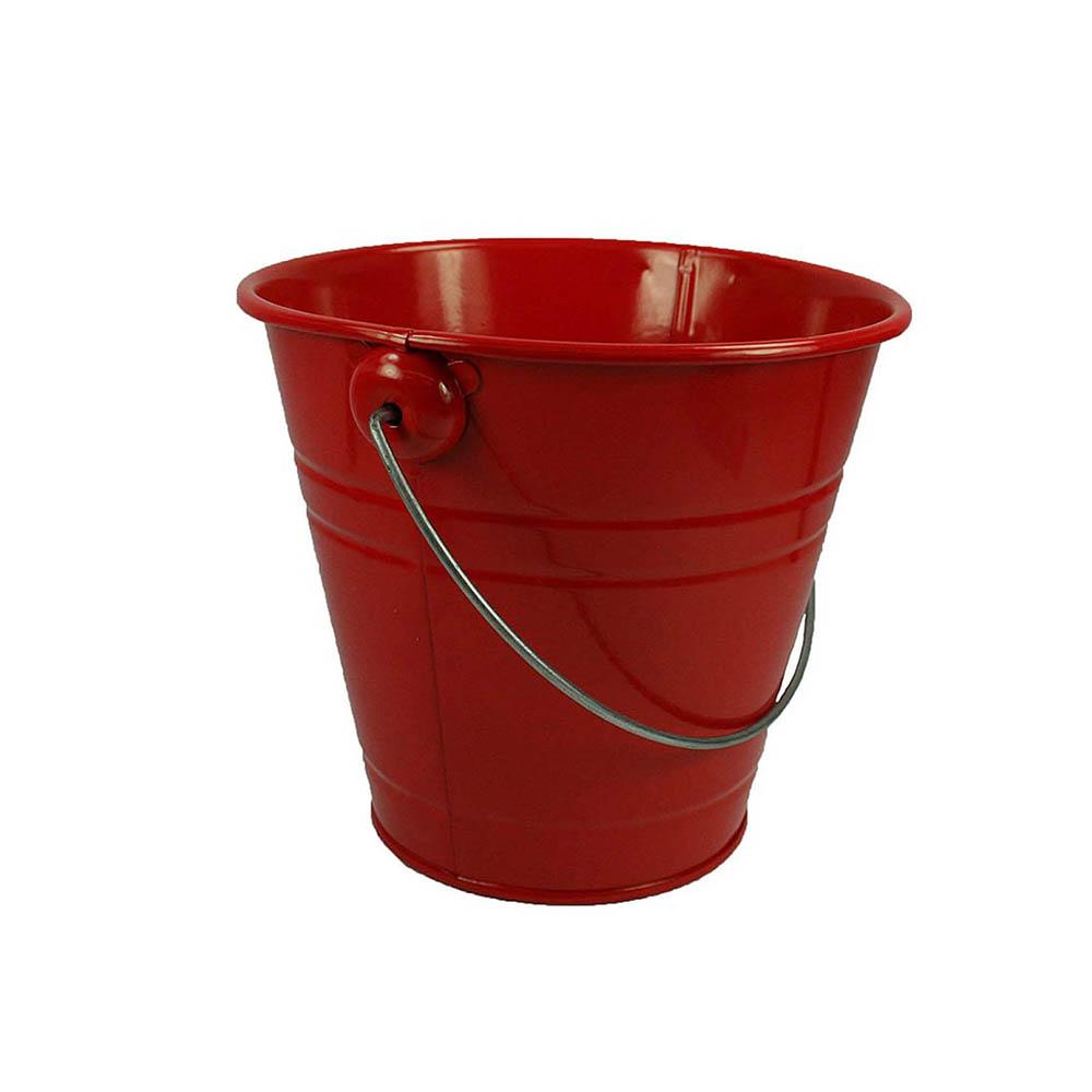 Apple Red Metal Bucket With Handle Favours - Party Centre - Party Centre