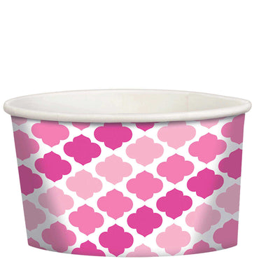 Pink Paper Mini Cocktail Snack Treat Cups 12pcs Candy Buffet - Party Centre - Party Centre