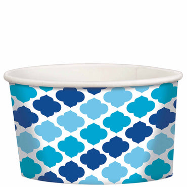 Blue Paper Mini Cocktail Snack Treat Cups 12pcs Candy Buffet - Party Centre - Party Centre