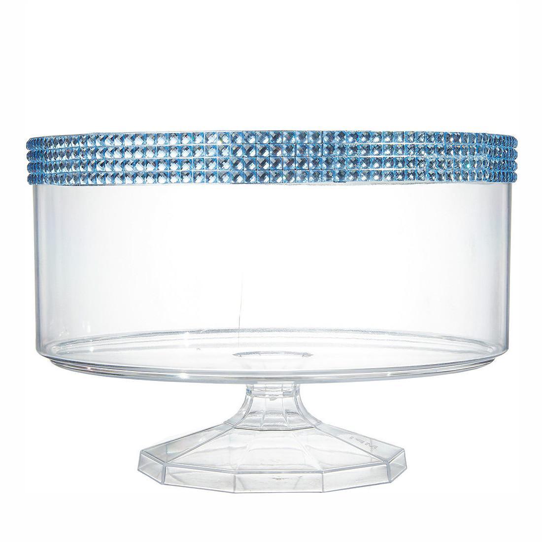 Clear Small Trifle Plastic Container with Blue Gems Candy Buffet - Party Centre - Party Centre