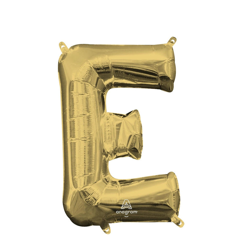 White Gold Letter Mini Shape Foil Balloons