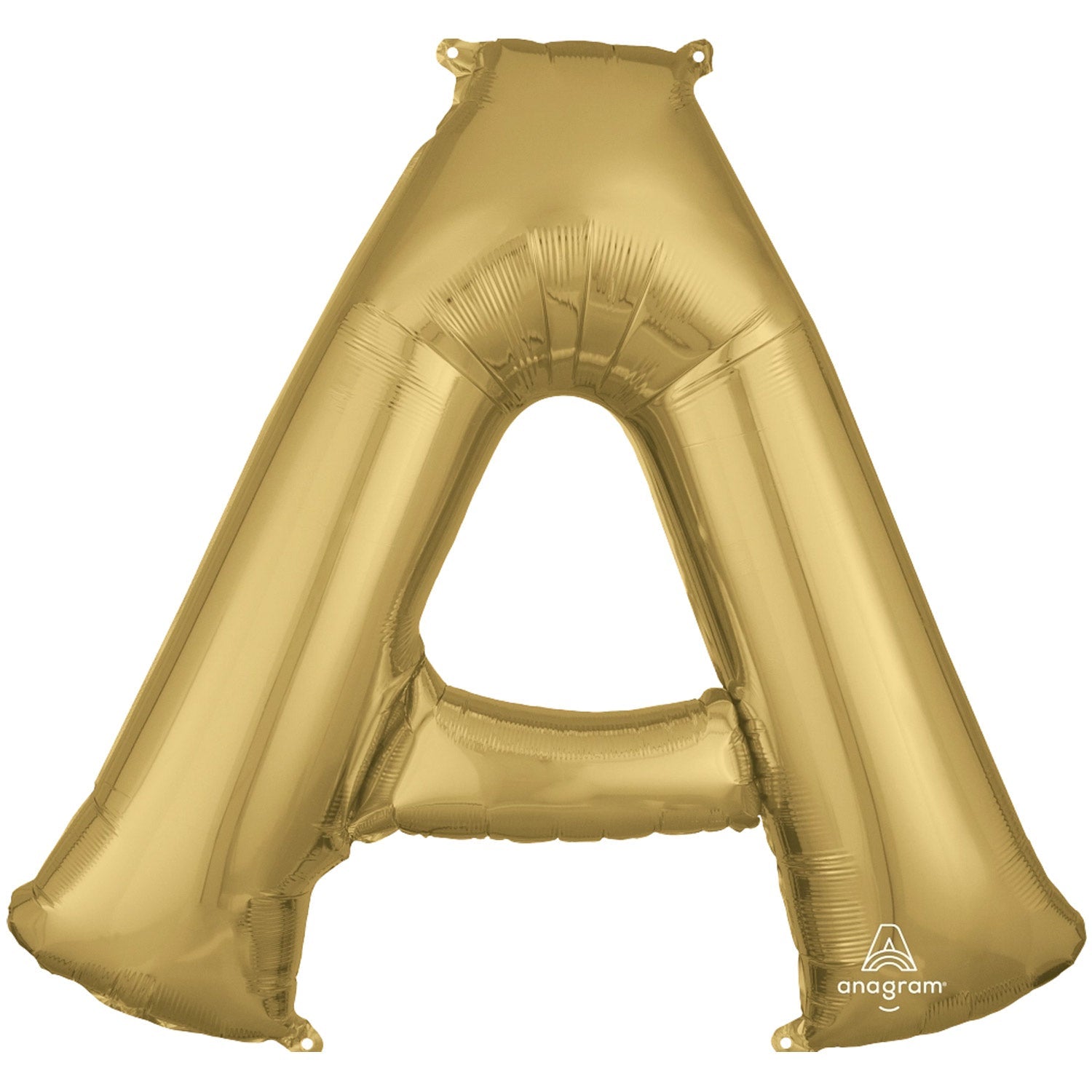 White Gold  Letter A Supershape Foil Balloon - Party Centre