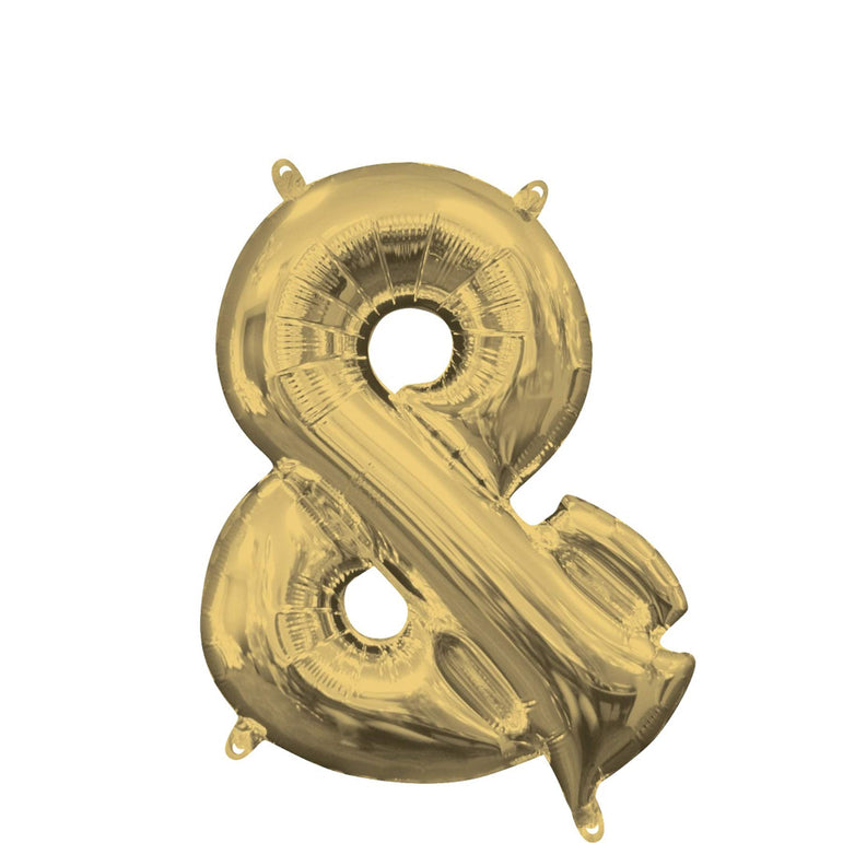 White Gold Number Mini Shape Foil Balloons 16in