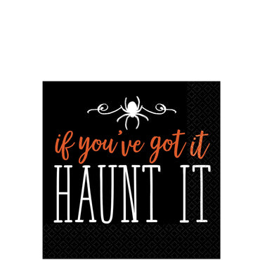 Haunt It Beverage Tissues 16pcs Printed Tableware - Party Centre - Party Centre