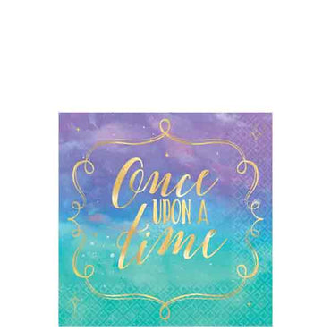 مناديل مشروبات مختومة على الساخن بتصميم ديزني برنسيس، 16 قطعة - Party Centre