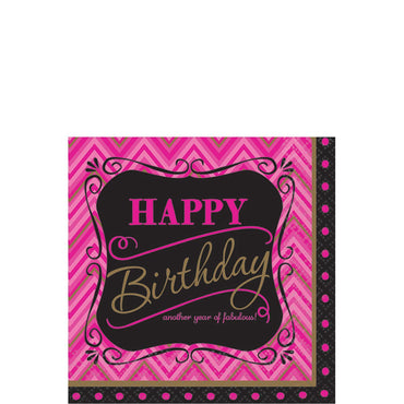 Born To Be Fabulous Beverage Tissues 16pcs Printed Tableware - Party Centre - Party Centre