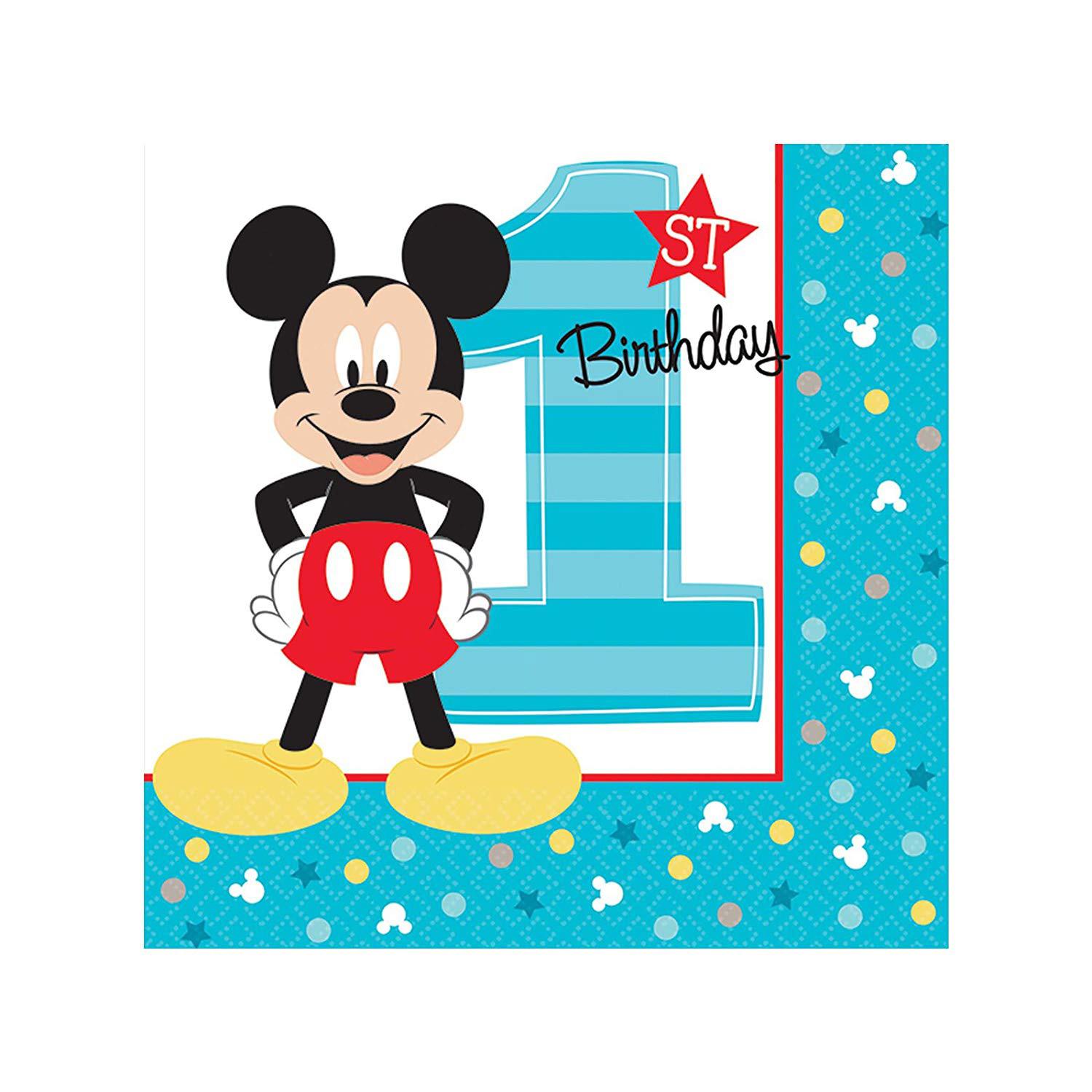 Mickey's Fun To Be One Beverage Tissues 16pcs Printed Tableware - Party Centre - Party Centre