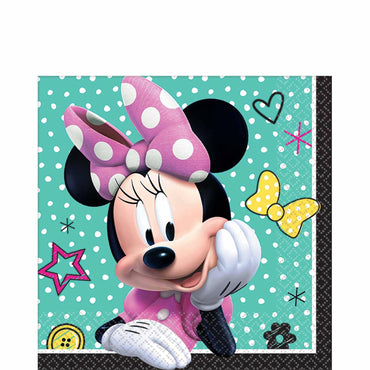 Minnie Happy Helpers Beverage Tissues 16pcs Printed Tableware - Party Centre - Party Centre