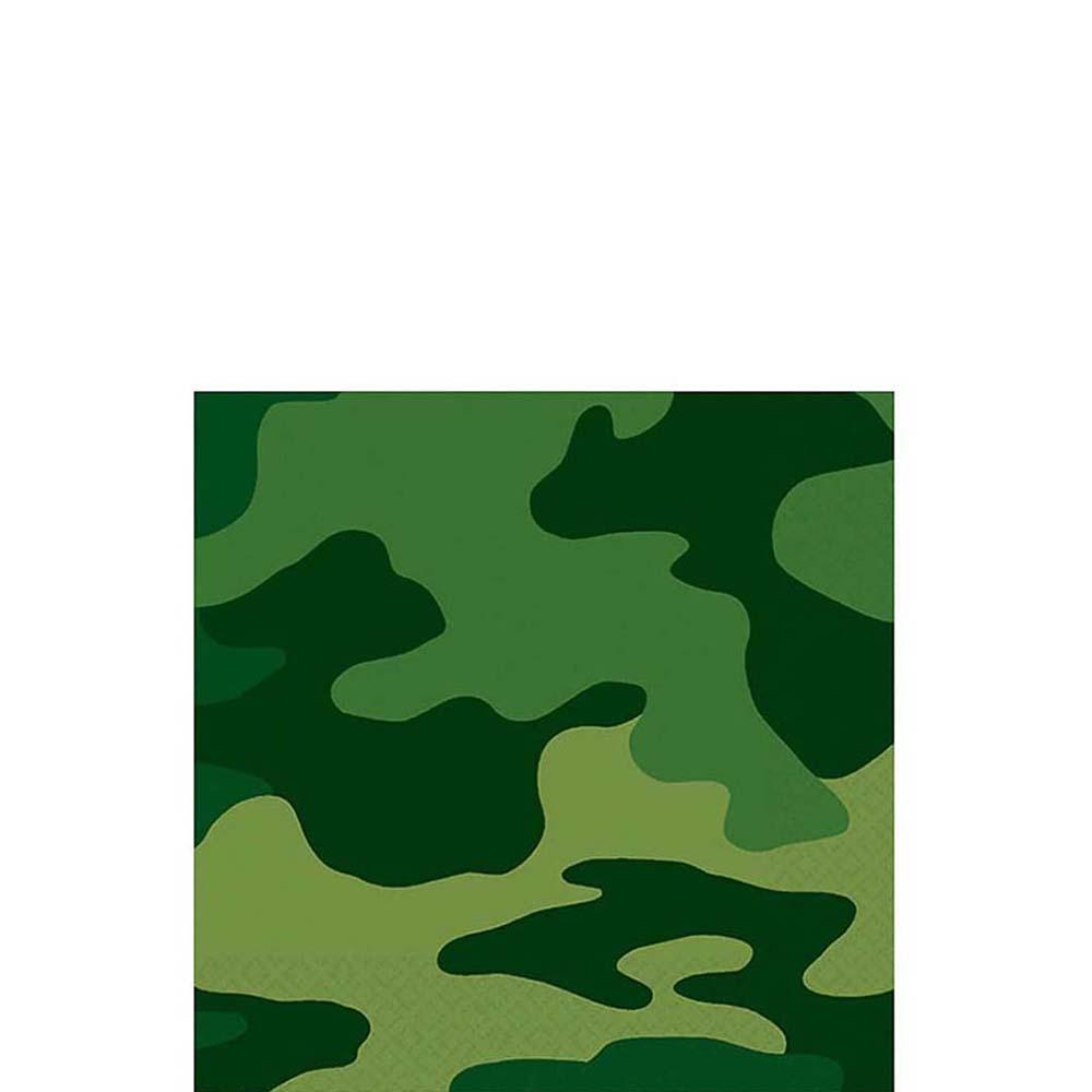 Camouflage Ultra Beverage Tissues 16pcs Printed Tableware - Party Centre - Party Centre