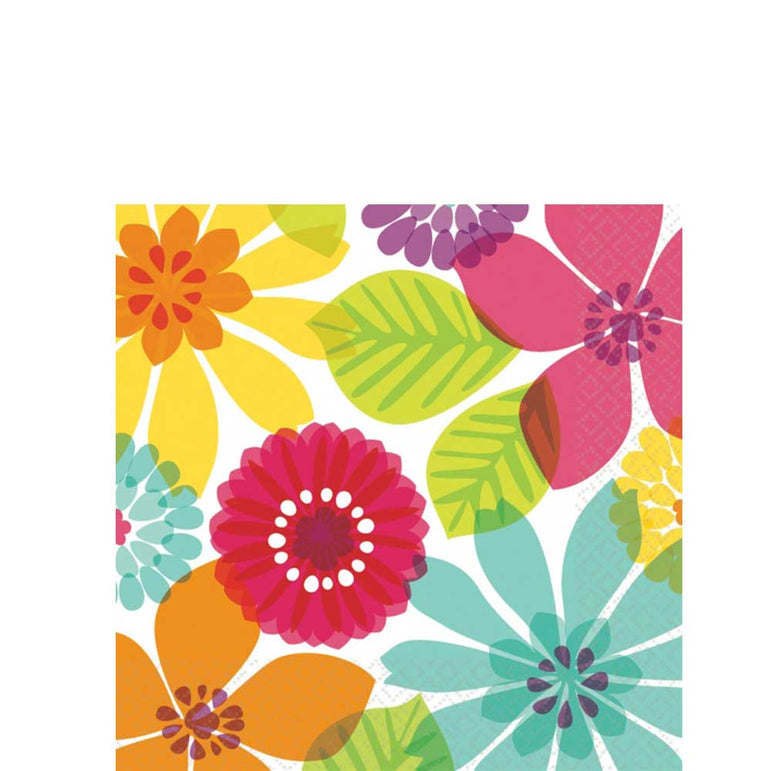 Day In Paradise Beverage Tissues 16pcs Printed Tableware - Party Centre