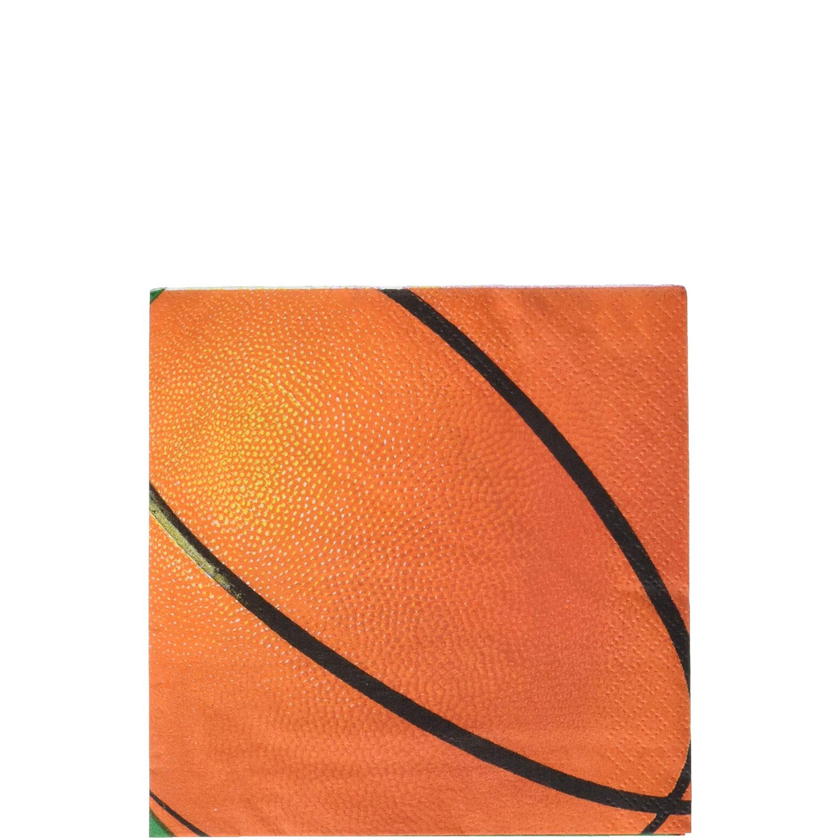 Basketball Fan Beverage Tissue 16pcs Printed Tableware - Party Centre - Party Centre