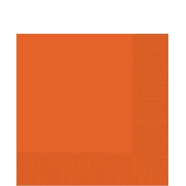 Orange Peel Lunch Tissues 20pcs Solid Tableware - Party Centre - Party Centre