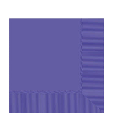 New Purple Lunch Tissues 20pcs Solid Tableware - Party Centre - Party Centre