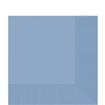 Pastel Blue Lunch Tissues 20pcs Solid Tableware - Party Centre - Party Centre