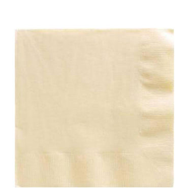 Vanilla Creme Lunch Tissues 20pcs Solid Tableware - Party Centre - Party Centre