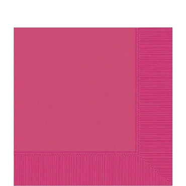 Magenta Lunch Tissues 20pcs Solid Tableware - Party Centre - Party Centre