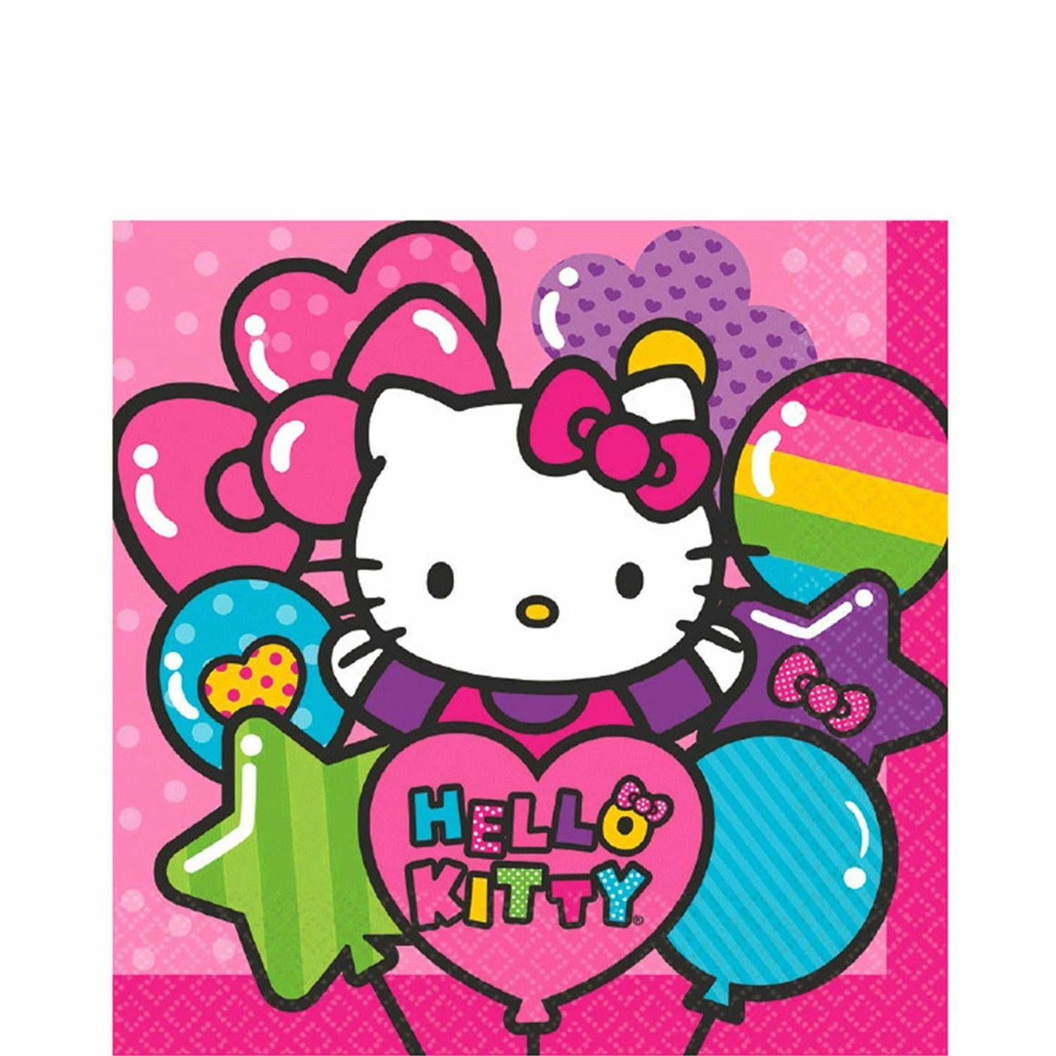 Hello Kitty Rainbow Lunch Tissues 16pcs Printed Tableware - Party Centre - Party Centre