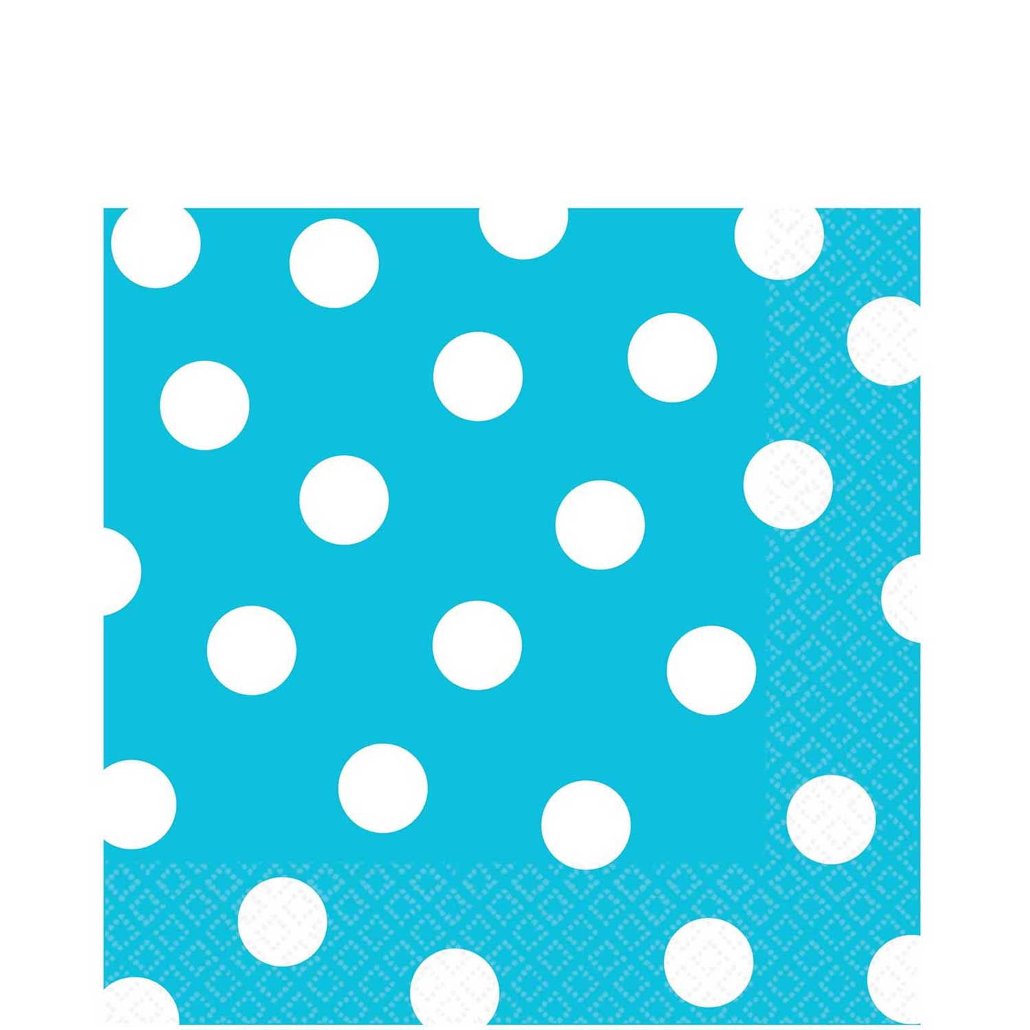 Caribbean Blue Dots Lunch Tissues 16pcs Printed Tableware - Party Centre - Party Centre