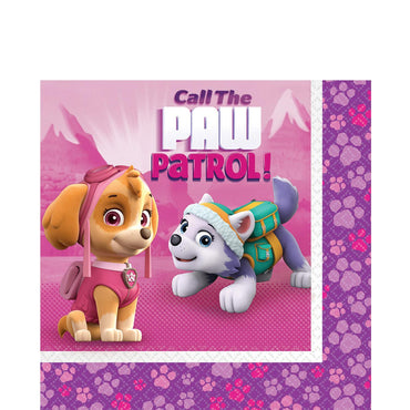 Paw Patrol Girl Lunch Tissues 16pcs Printed Tableware - Party Centre - Party Centre